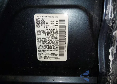 2012 Nissan Rogue Sv z USA, uszkodzony, nr VIN JN8AS5MV3CW701087